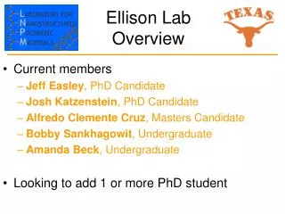 Ellison Lab Overview
