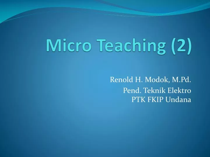 micro teaching 2