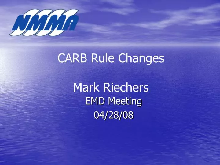 carb rule changes mark riechers