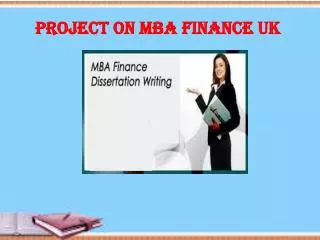 Project on MBA Finance UK
