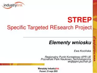 strep specific targeted research project