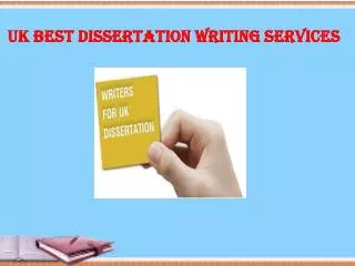 UK best dissertation writing services