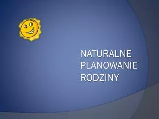 naturalne planowanie rodziny