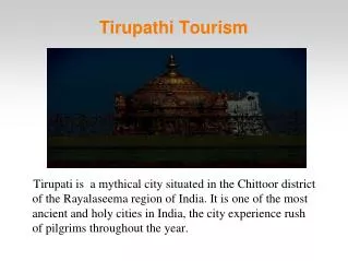 places to visit in Tirupati