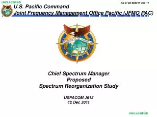 U.S. Pacific Command Joint Frequency Management Office Pacific (JFMO PAC)