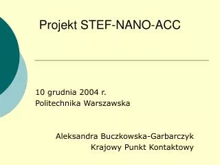 projekt stef nano acc