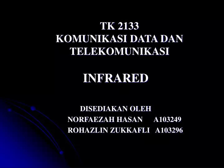 tk 2133 komunikasi data dan telekomunikasi
