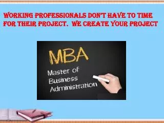 We create your project