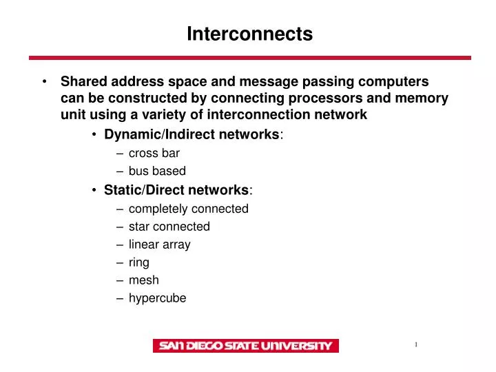 interconnects