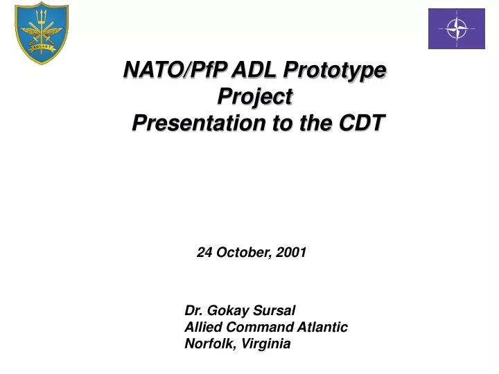 nato pfp adl prototype project presentation to the cdt