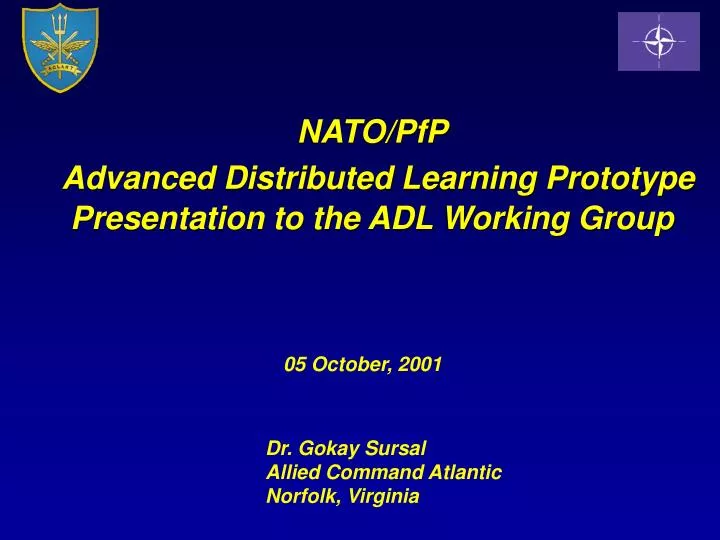 nato pfp advanced distributed learning prototype presentation to the adl working group