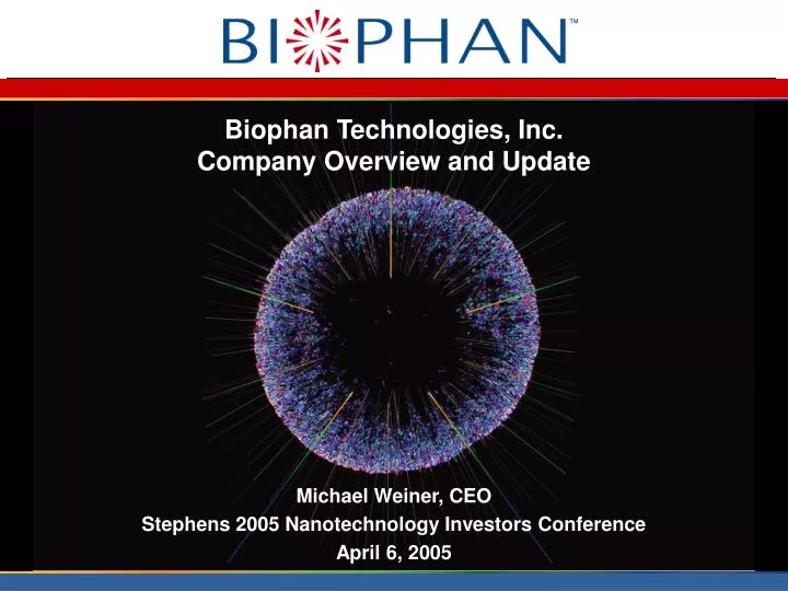 biophan technologies inc company overview and update