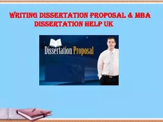 Writing MBA Dissertation Help UK