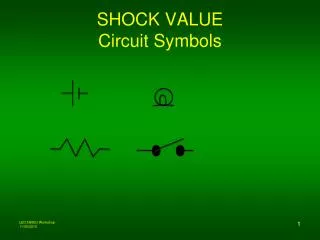 SHOCK VALUE Circuit Symbols