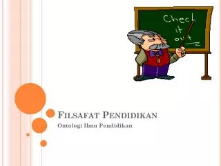 filsafat pendidikan