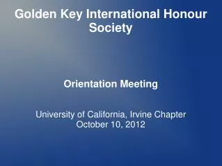 Golden Key International Honour Society