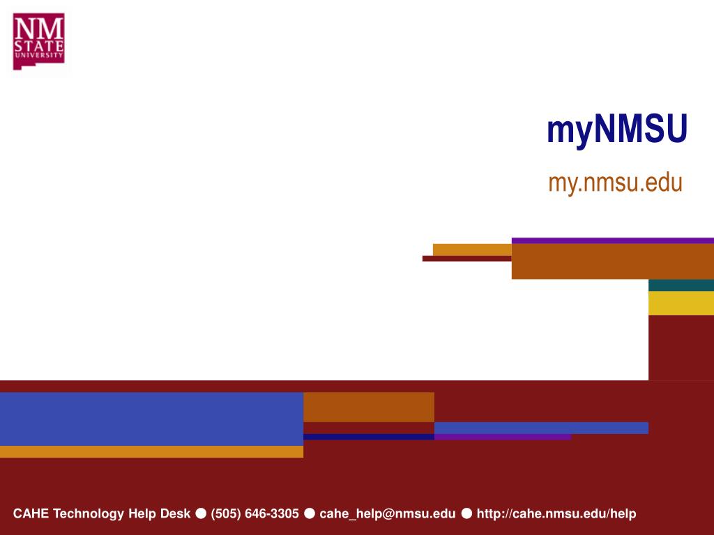 PPT myNMSU PowerPoint Presentation, free download ID4447260