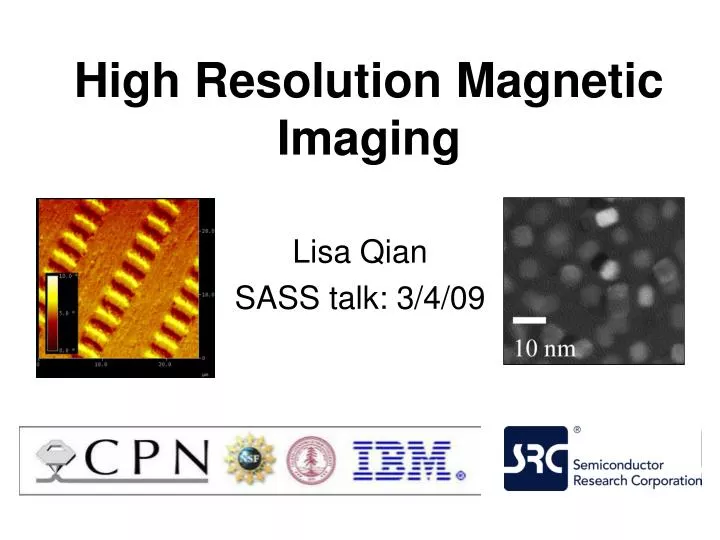 high resolution magnetic imaging