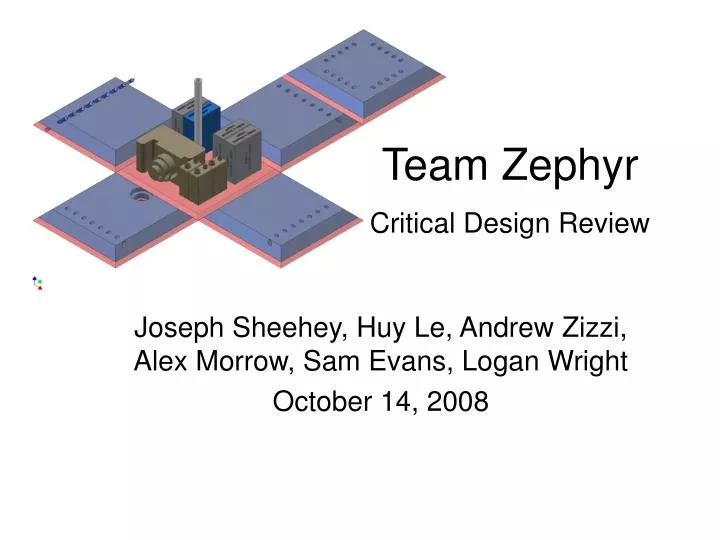 team zephyr critical design review