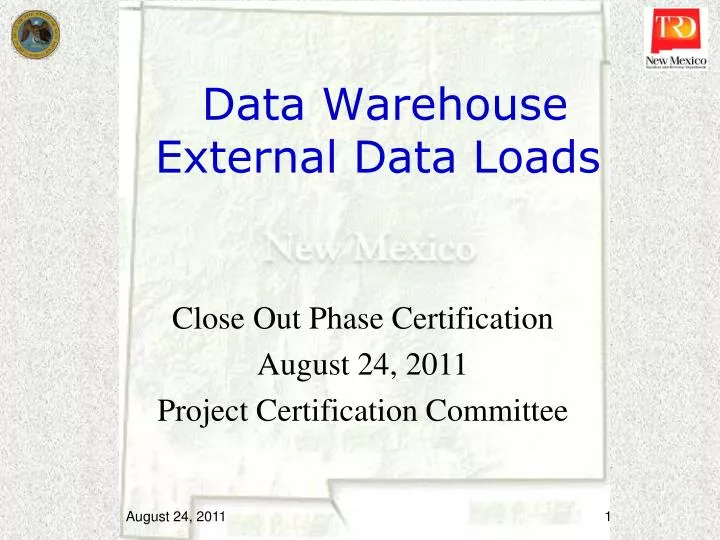 data warehouse external data loads