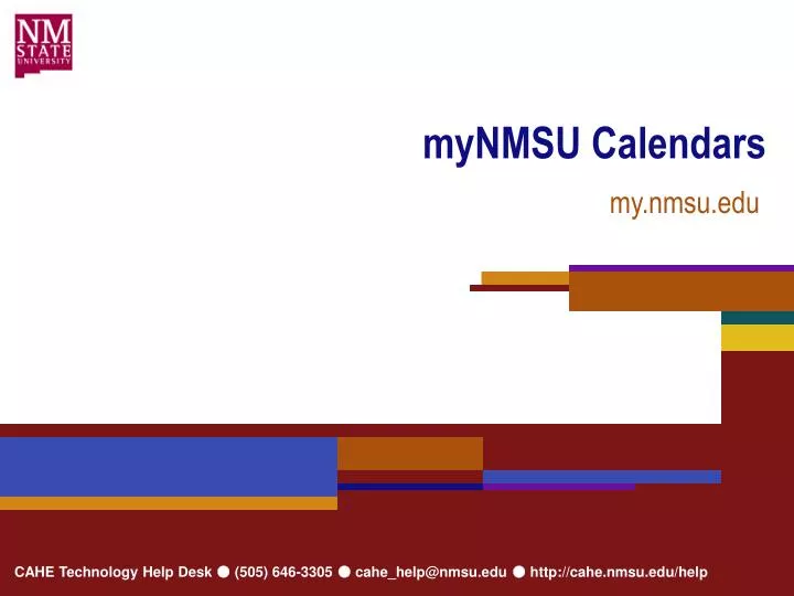 mynmsu calendars