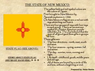 THE STATE OF NEW MEXICO: