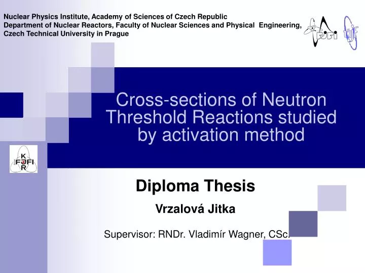 cross sections of neutron threshold reactions studied by activation method