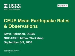 CEUS Mean Earthquake Rates &amp; Observations