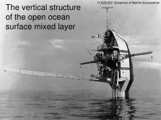 The vertical structure of the open ocean surface mixed layer