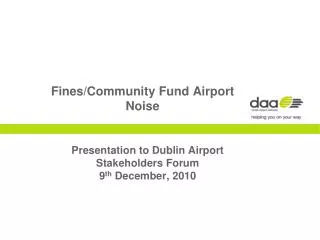 Fines/Community Fund Airport Noise