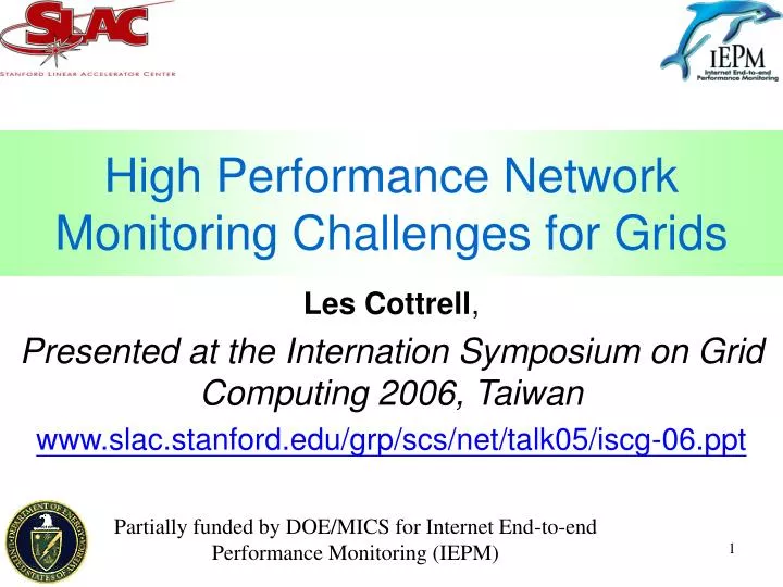 high performance network monitoring challenges for grids