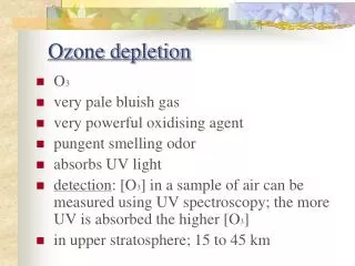 ozone depletion