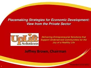 Jeffrey Brown, Chairman