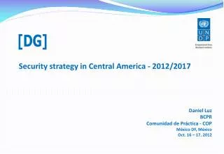 Security strategy in Central America - 2012/2017