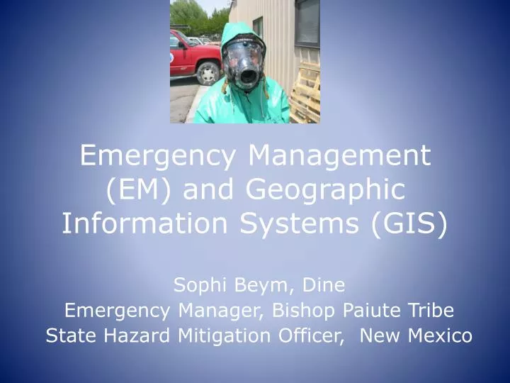 emergency management em and geographic information systems gis