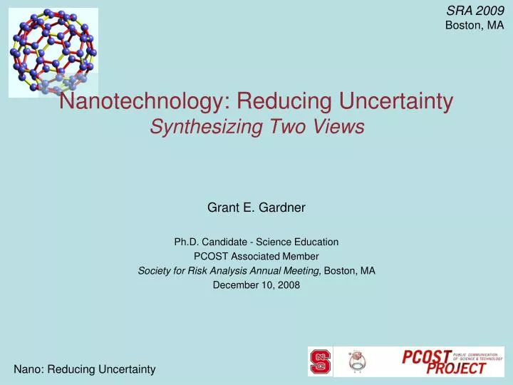 nanotechnology reducing uncertainty synthesizing two views