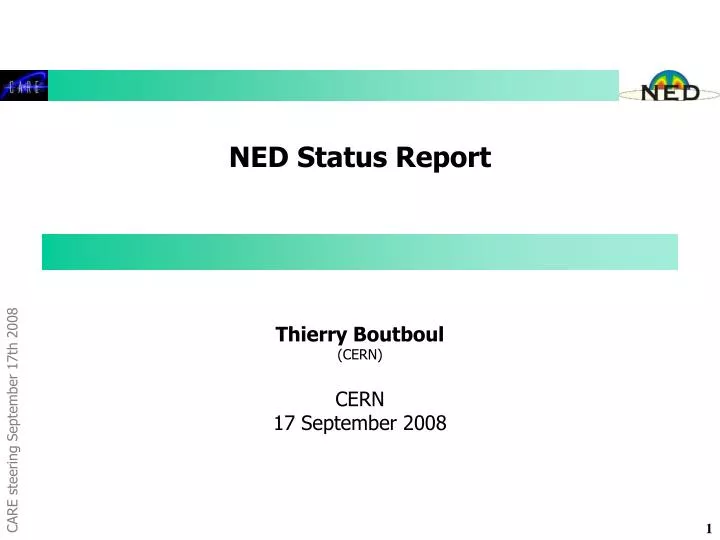 ned status report