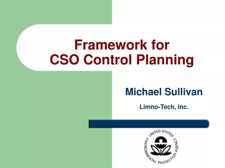 framework for cso control planning