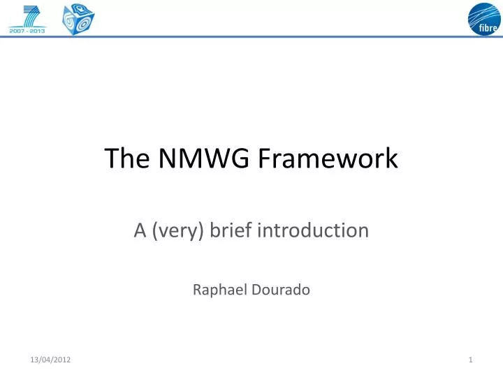 the nmwg framework