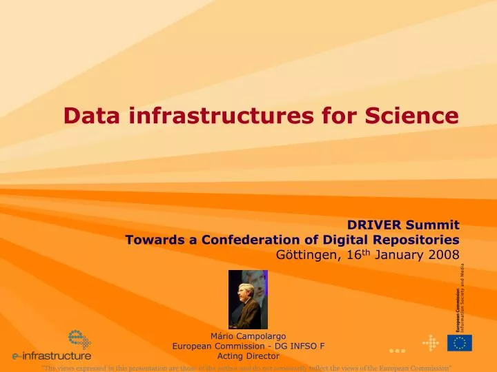 data infrastructures for science