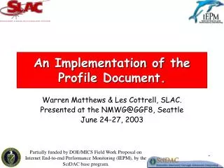 An Implementation of the Profile Document.