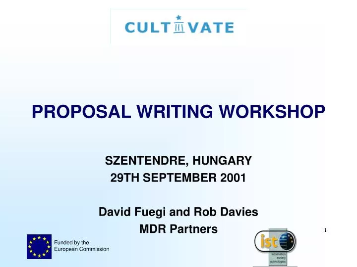 proposal writing workshop