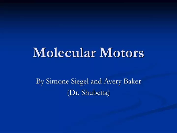 molecular motors