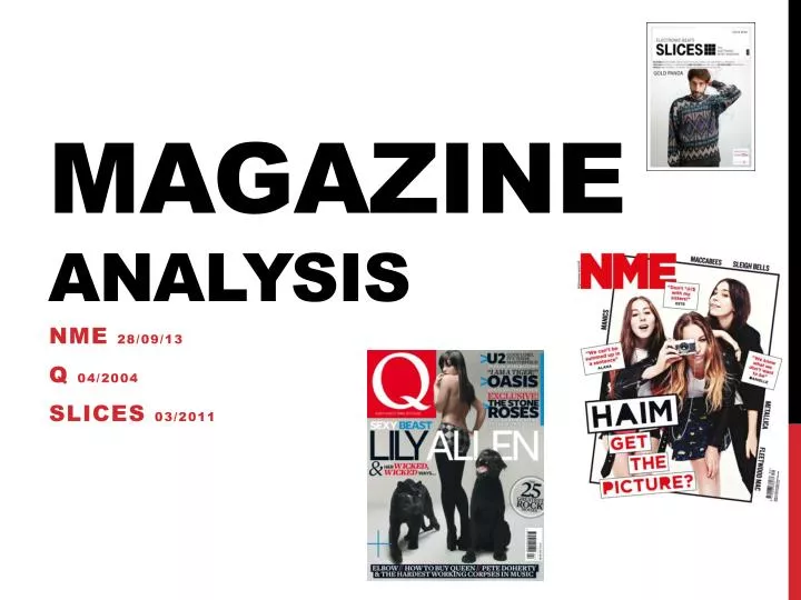 magazine analysis