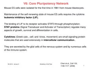 V6: Core Pluripotency Network