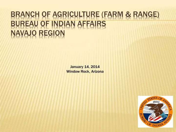 branch of agriculture farm range bureau of indian affairs navajo region