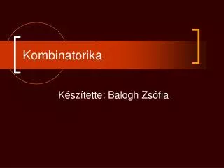 kombinatorika