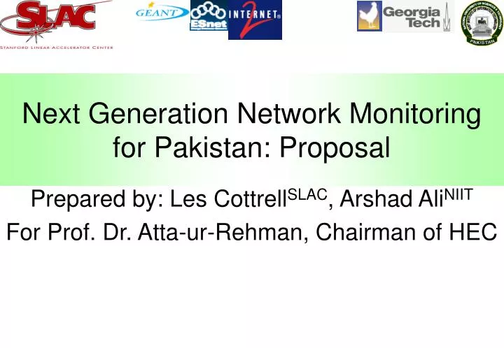next generation network monitoring for pakistan proposal