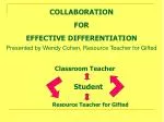 COLLABORATION FOR EFFECTIVE DIFFERENTIATION - slide 1