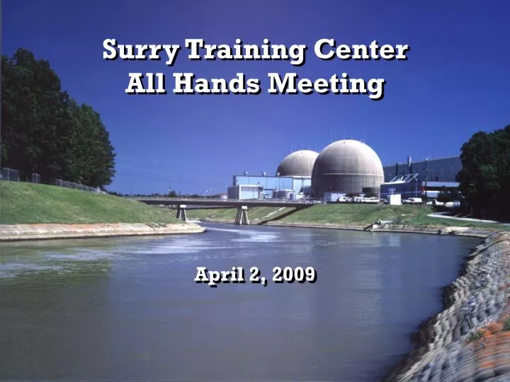 surry training center all hands meeting